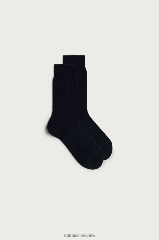 Intimissimi calcetines cortos de algodón cálidos hombres 016-azul medias L4BXFJ382