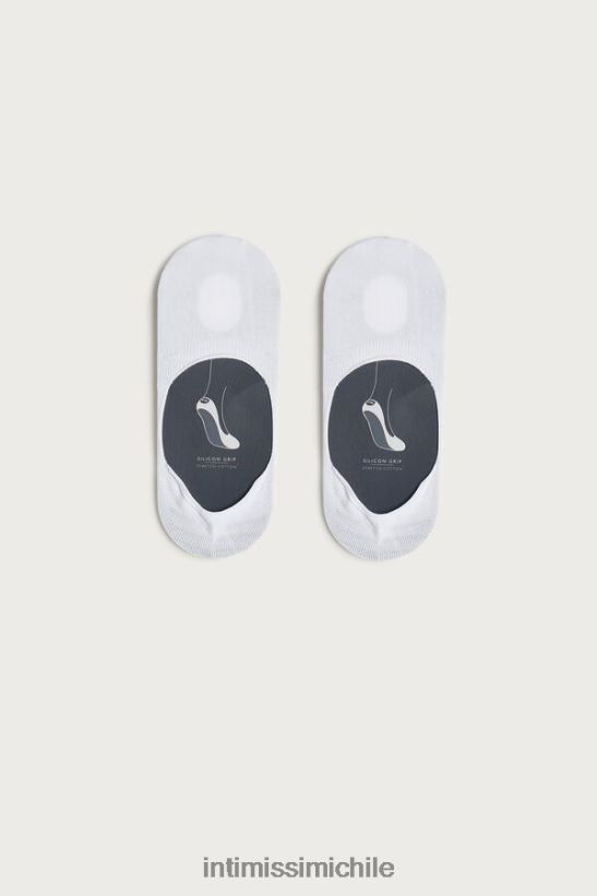 Intimissimi calcetines de algodón elástico hombres 001-blanco medias L4BXFJ401