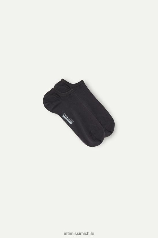 Intimissimi calcetines de algodon supima hombres 780-gris carbón medias L4BXFJ359