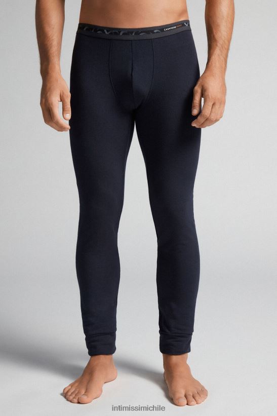 Intimissimi leggins de cachemir y modal hombres 800-azul medianoche vestir L4BXFJ250