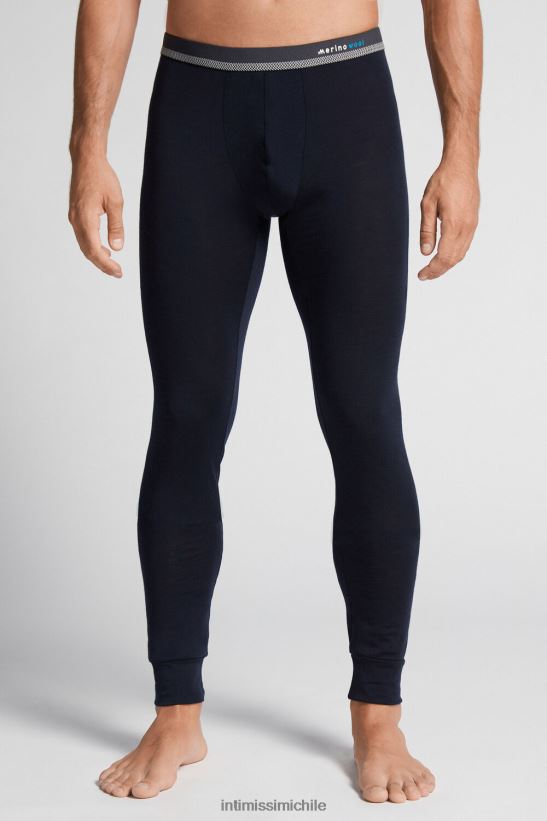 Intimissimi leggins de lana merino hombres 800-azul medianoche vestir L4BXFJ245