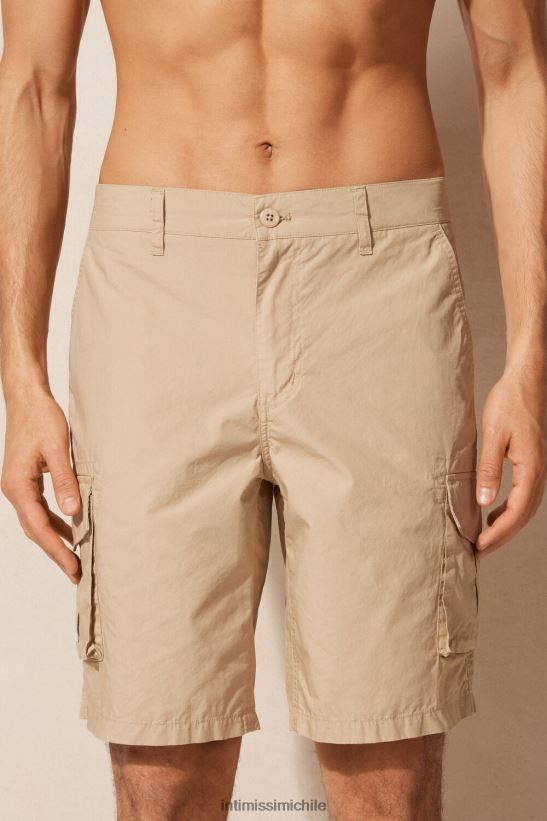 Intimissimi pantalones cortos de algodón hombres 306j-natural vestir L4BXFJ173