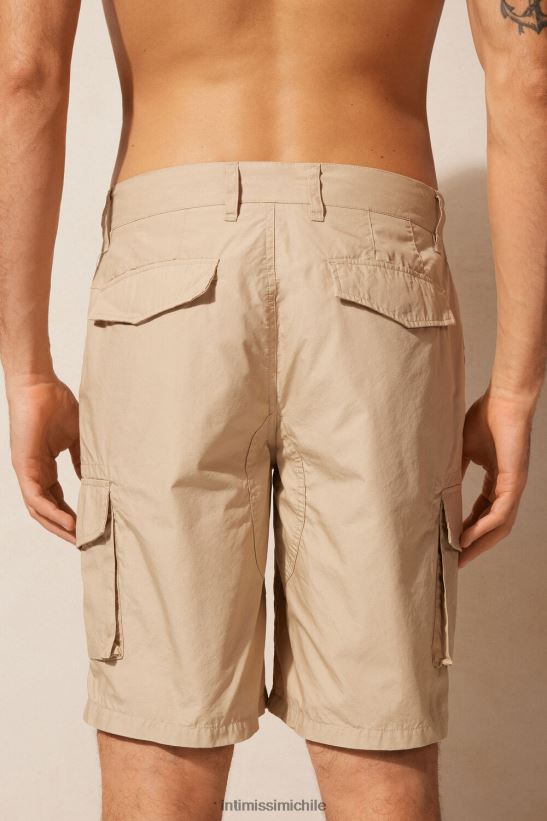 Intimissimi pantalones cortos de algodón hombres 306j-natural vestir L4BXFJ173