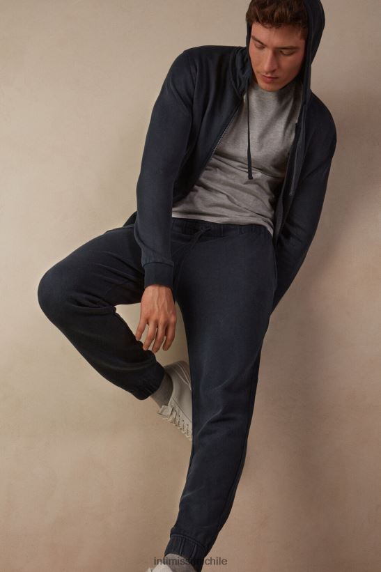 Intimissimi pantalones largos polares colección lavada hombres 763i-azul vestir L4BXFJ184