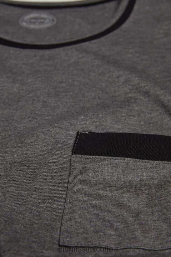 Intimissimi pijama largo basico algodon supima hombres 5227-gris carbón melange vestir L4BXFJ307