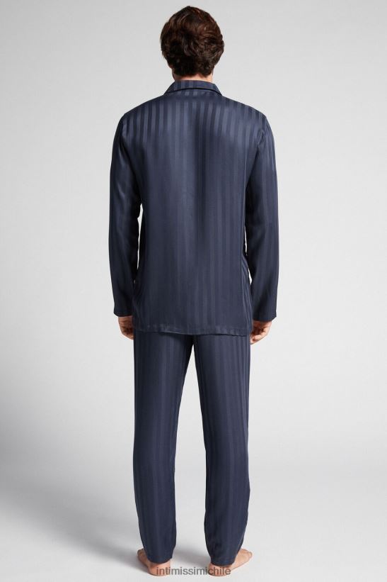 Intimissimi pijamas largos de modal hombres 095i-azul oscuro vestir L4BXFJ309