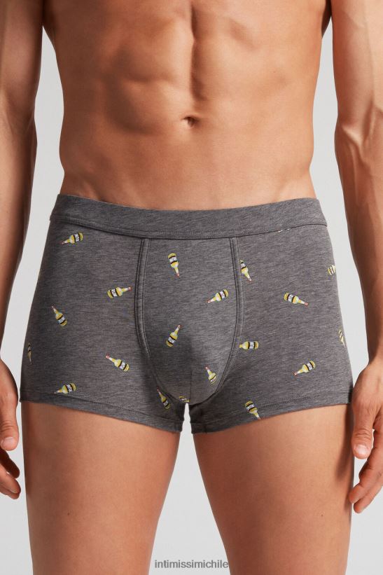 Intimissimi boxers algodon fresco natural ron supima hombres 372j-grafito mel. rasguear ropa interior L4BXFJ1