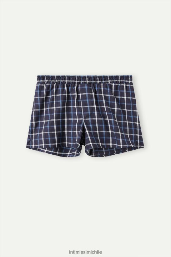 Intimissimi boxers con detalles estampados hombres 169j-cheque azul ropa interior L4BXFJ44