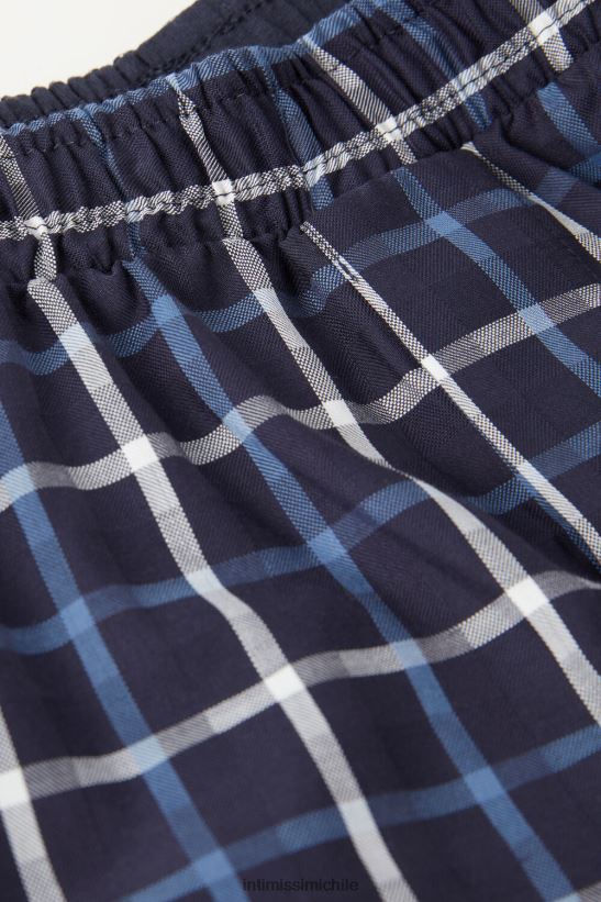 Intimissimi boxers con detalles estampados hombres 169j-cheque azul ropa interior L4BXFJ44