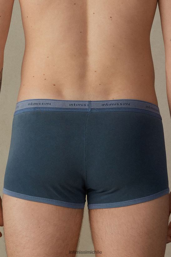 Intimissimi boxers de algodón supima elástico teñido en prenda hombres 864i-azul oscuro ropa interior L4BXFJ78