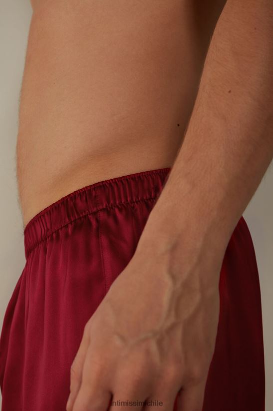 Intimissimi boxers de seda hombres 1473-rojo ropa interior L4BXFJ90