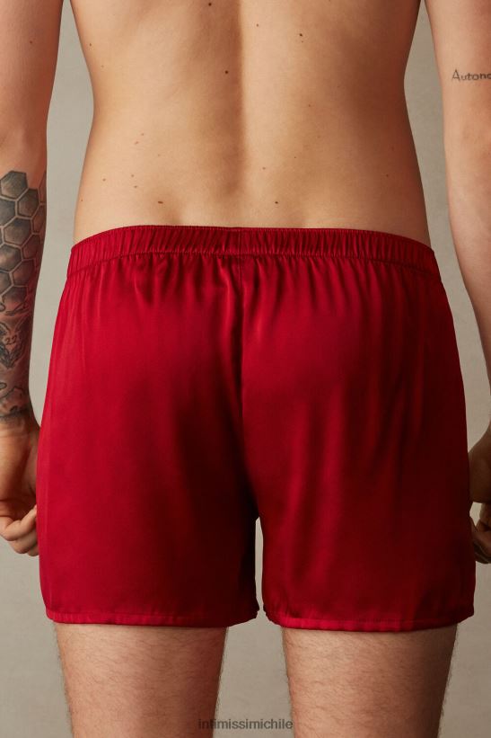 Intimissimi boxers de seda hombres 1473-rojo ropa interior L4BXFJ90