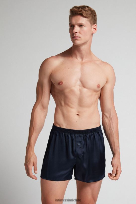Intimissimi boxers de seda hombres 800-azul medianoche ropa interior L4BXFJ89