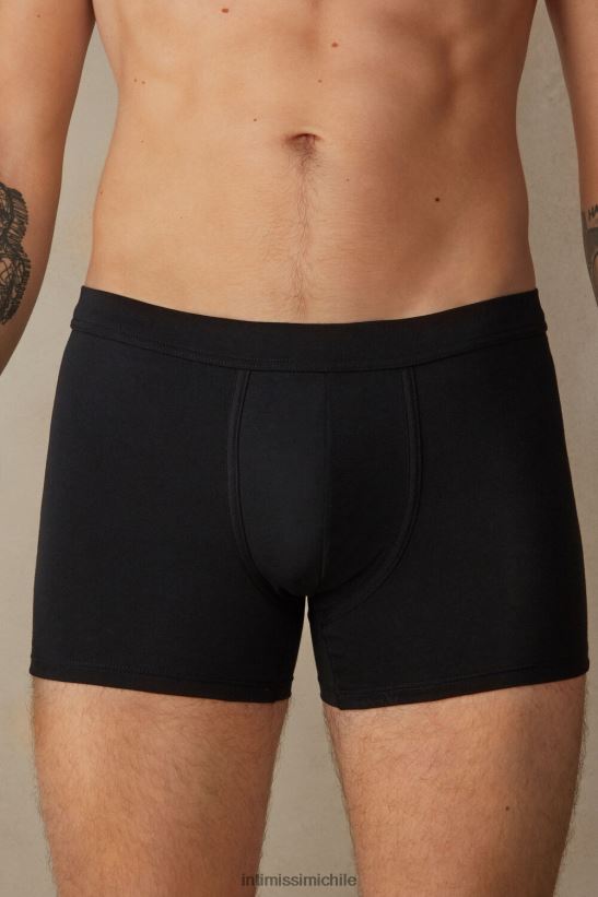 Intimissimi boxers holgados de algodón supima hombres 019-negro ropa interior L4BXFJ144