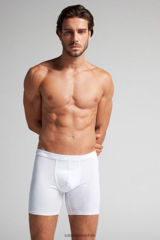 Intimissimi boxers largos de algodón supima elásticos hombres 001-blanco ropa interior L4BXFJ54