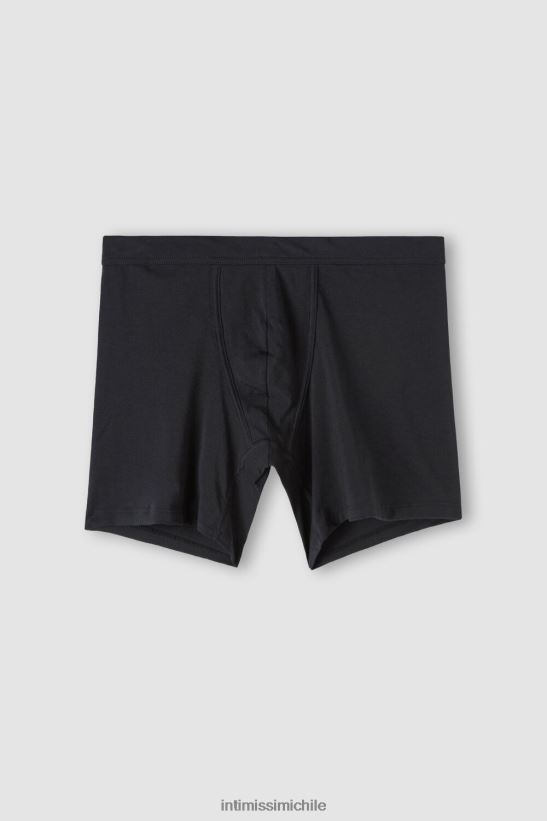Intimissimi boxers largos de algodón supima elásticos hombres 019-negro ropa interior L4BXFJ57
