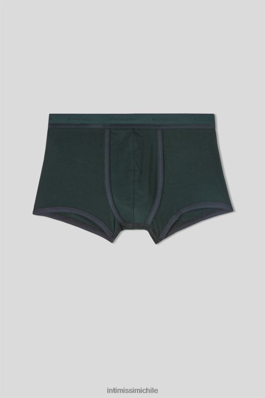 Intimissimi calzoncillos tipo bóxer de algodón supima elástico con detalle de logo hombres 380j-verde scuro/blu notte ropa interior L4BXFJ11