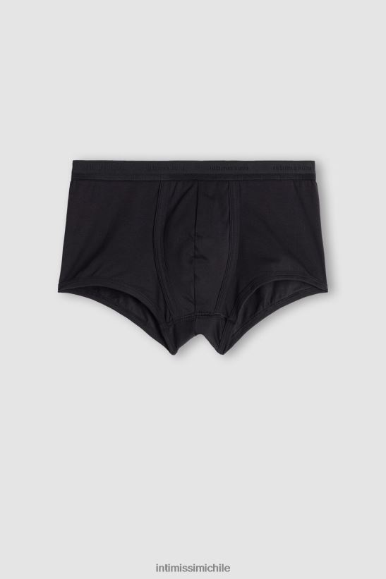 Intimissimi calzoncillos tipo bóxer de algodón supima elástico con detalle de logo hombres 386i-negro/negro ropa interior L4BXFJ115