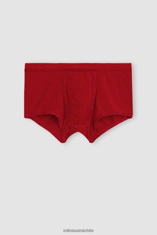 Intimissimi calzoncillos tipo bóxer de algodón supima elástico con detalle de logo hombres 5222-rojo intenso/rojo ropa interior L4BXFJ98