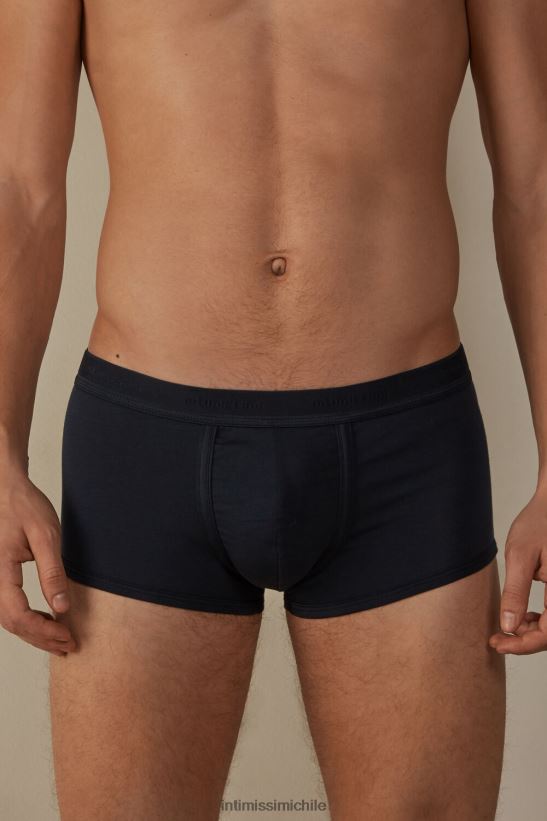 Intimissimi calzoncillos tipo bóxer de algodón supima elástico con detalle de logo hombres 800a-azul medianoche/azul medianoche ropa interior L4BXFJ114