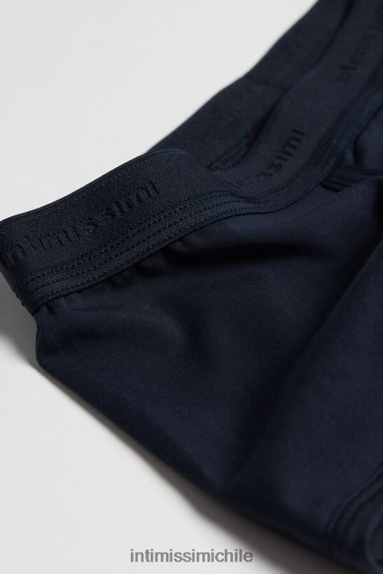 Intimissimi calzoncillos tipo bóxer de algodón supima elástico con detalle de logo hombres 800a-azul medianoche/azul medianoche ropa interior L4BXFJ114