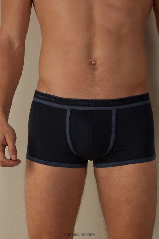 Intimissimi calzoncillos tipo bóxer de algodón supima elástico con detalle de logo hombres 844i-mezcla azul medianoche/azul denim ropa interior L4BXFJ88