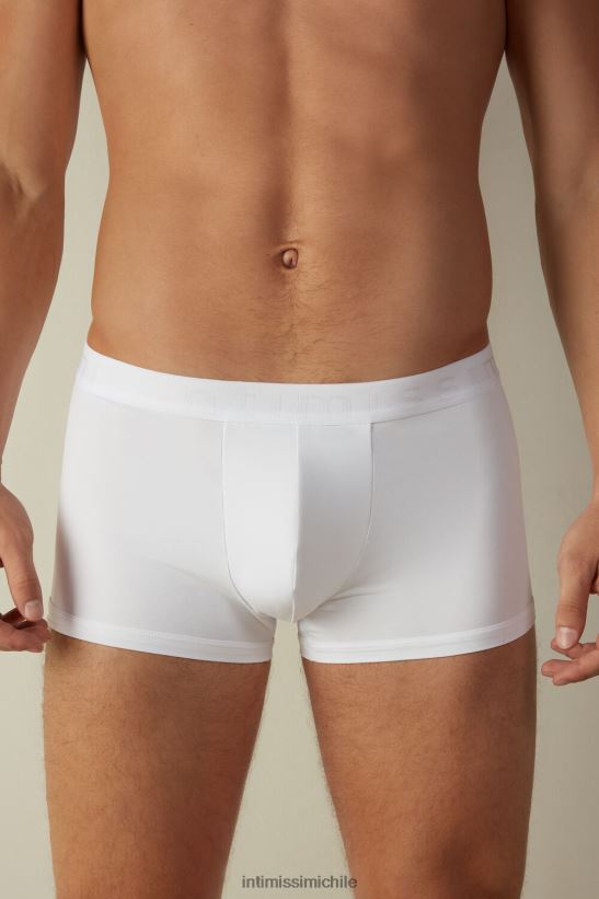 Intimissimi calzoncillos tipo bóxer de microfibra con logo hombres 001-blanco ropa interior L4BXFJ150