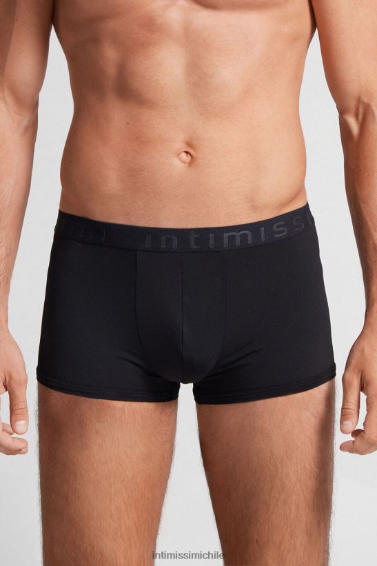 Intimissimi calzoncillos tipo bóxer de microfibra con logo hombres 019-negro ropa interior L4BXFJ148