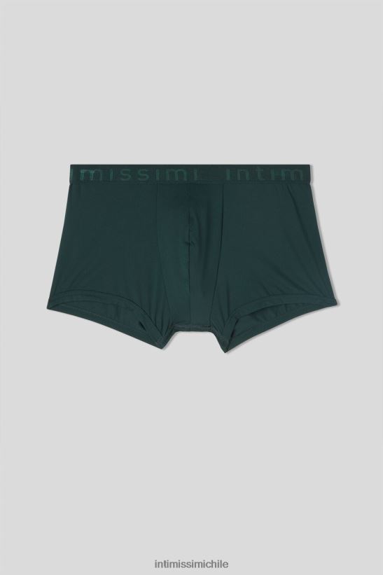 Intimissimi calzoncillos tipo bóxer de microfibra con logo hombres 132j-verde oscuro ropa interior L4BXFJ15