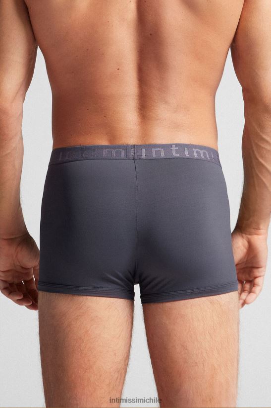 Intimissimi calzoncillos tipo bóxer de microfibra con logo hombres 9963-gris hollín ropa interior L4BXFJ130