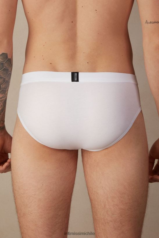 Intimissimi braguita de algodón supima fresco natural hombres 001-blanco ropa interior L4BXFJ31