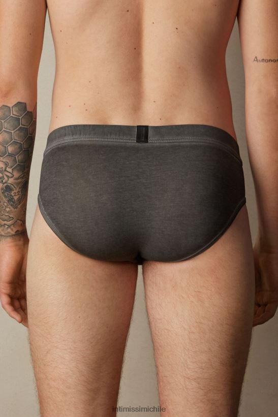 Intimissimi braguita de algodón supima fresco natural hombres 040j-negro lavado ropa interior L4BXFJ71