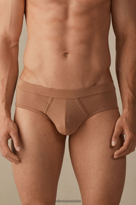 Intimissimi braguita de algodón supima fresco natural hombres 417i-beige medio ropa interior L4BXFJ76