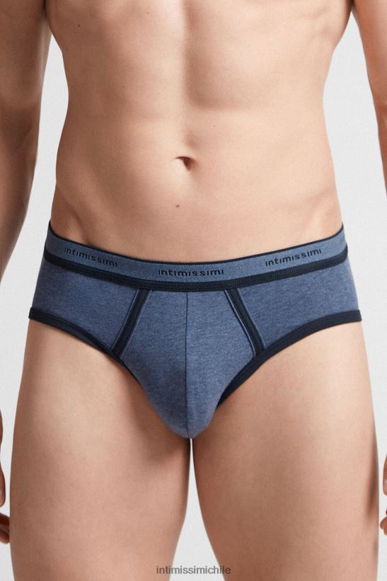 Intimissimi calzoncillos de algodón supima elástico con detalle de logo hombres 845i-mezcla azul denim/azul medianoche ropa interior L4BXFJ86