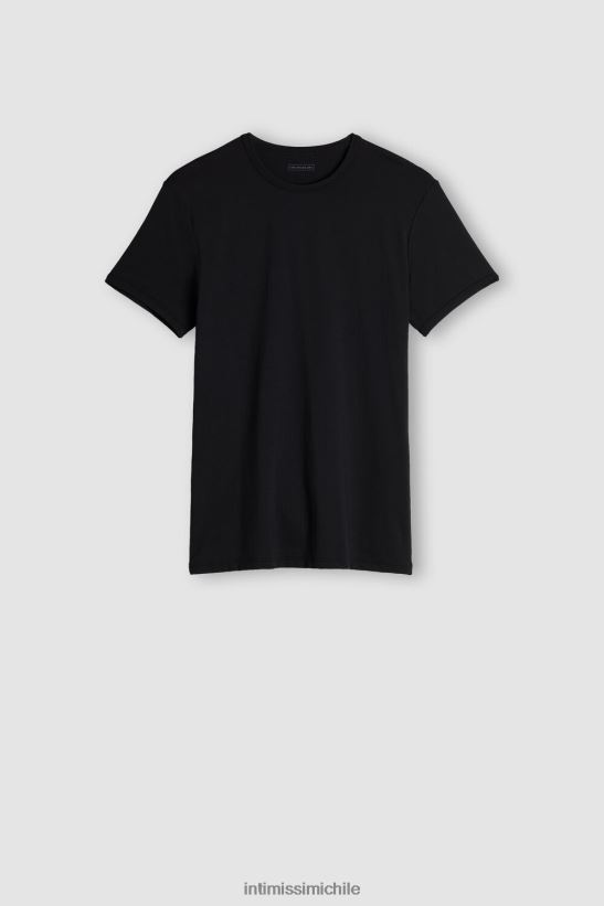 Intimissimi camiseta de microfibra hombres 019-negro vestir L4BXFJ454