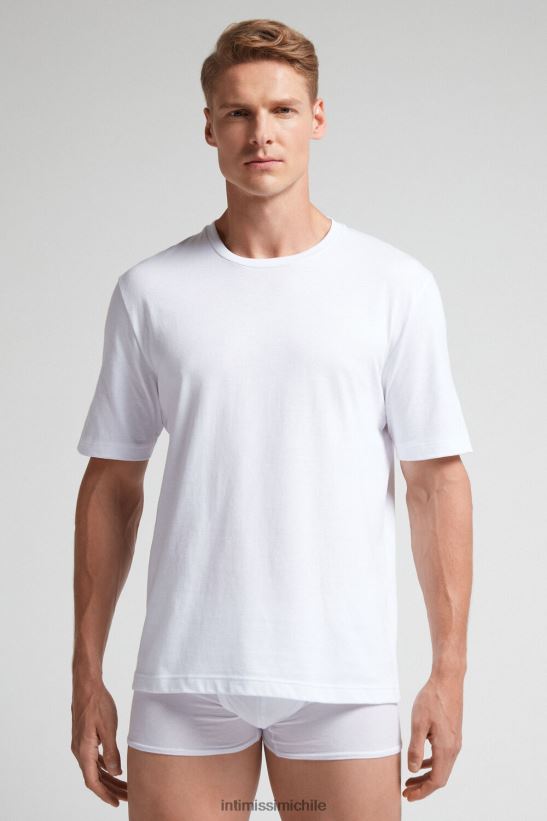 Intimissimi camiseta de punto de algodón hombres 001-blanco vestir L4BXFJ226