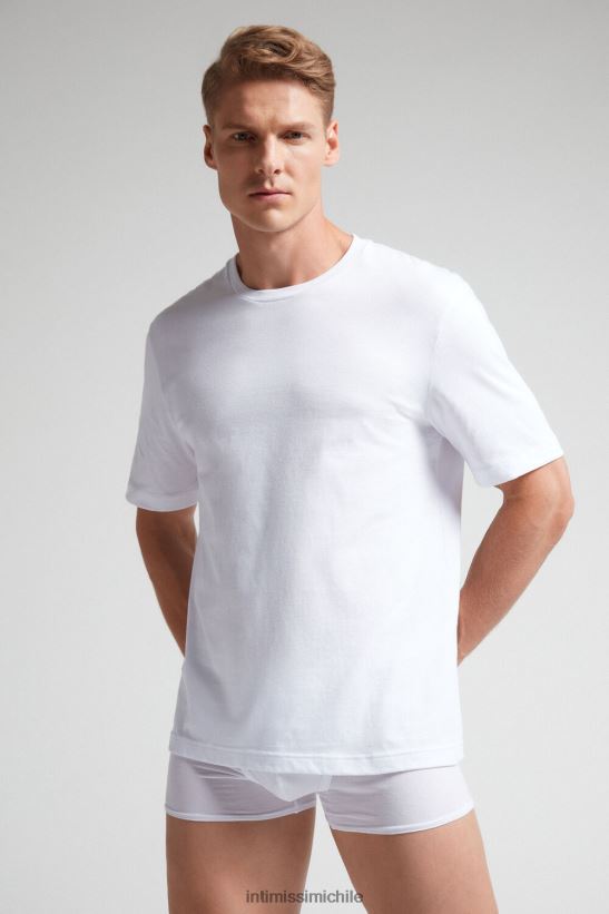 Intimissimi camiseta de punto de algodón hombres 001-blanco vestir L4BXFJ226