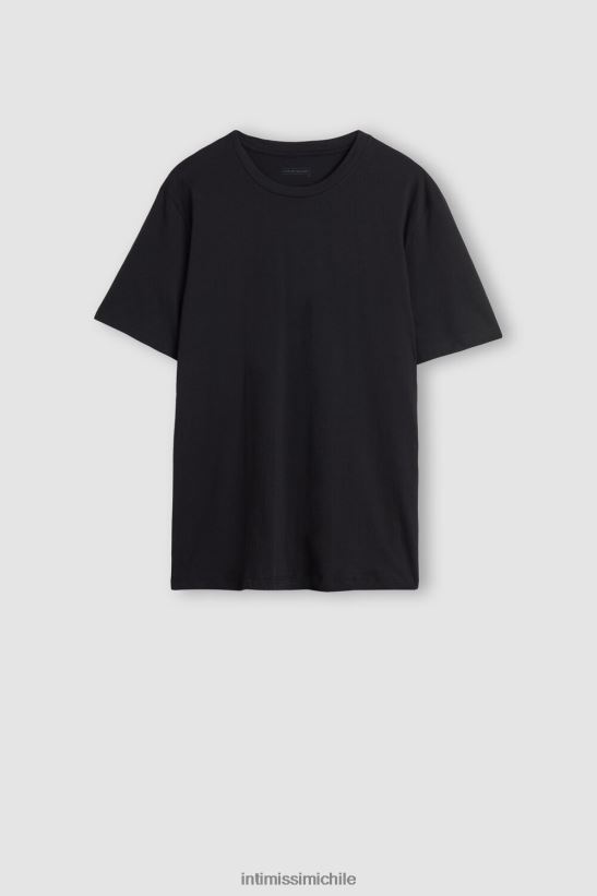 Intimissimi camiseta de punto de algodón hombres 019-negro vestir L4BXFJ225