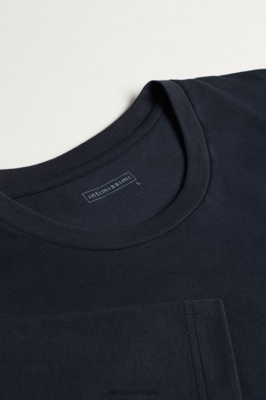 Intimissimi camiseta de punto de algodón hombres 800-azul medianoche vestir L4BXFJ224