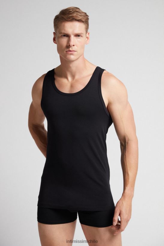 Intimissimi top sin mangas con cuello redondo hombres 019-negro vestir L4BXFJ275