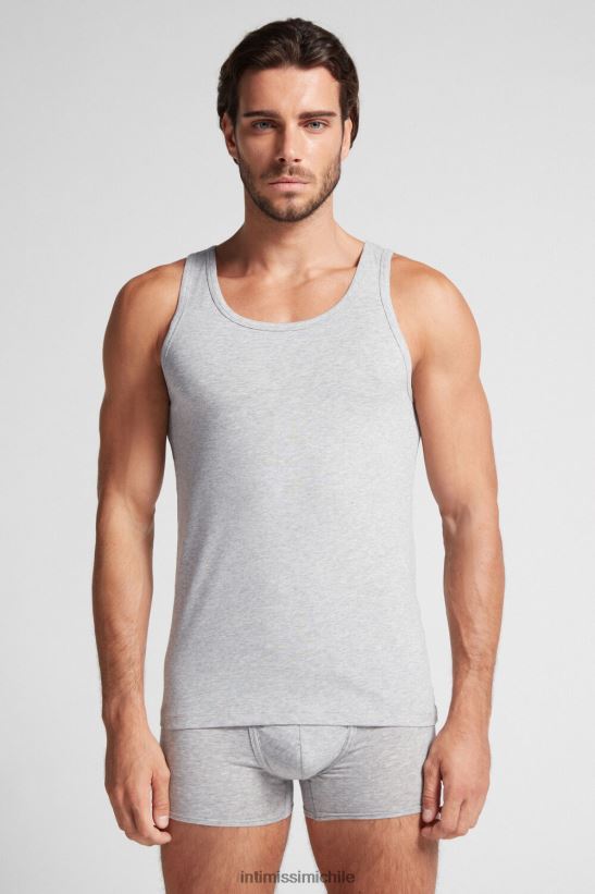 Intimissimi top sin mangas con cuello redondo hombres 031-mezcla gris claro vestir L4BXFJ274
