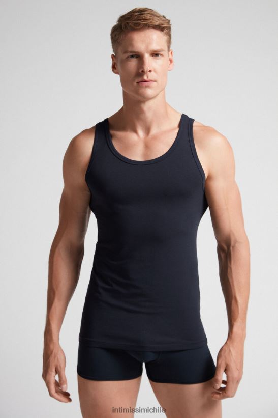 Intimissimi top sin mangas con cuello redondo hombres 800-azul medianoche vestir L4BXFJ273
