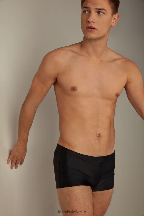 Intimissimi bañador liso con corte cuadrado hombres 019-negro vestir L4BXFJ453