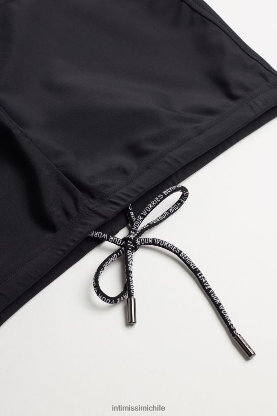 Intimissimi bañador liso con corte cuadrado hombres 019-negro vestir L4BXFJ453