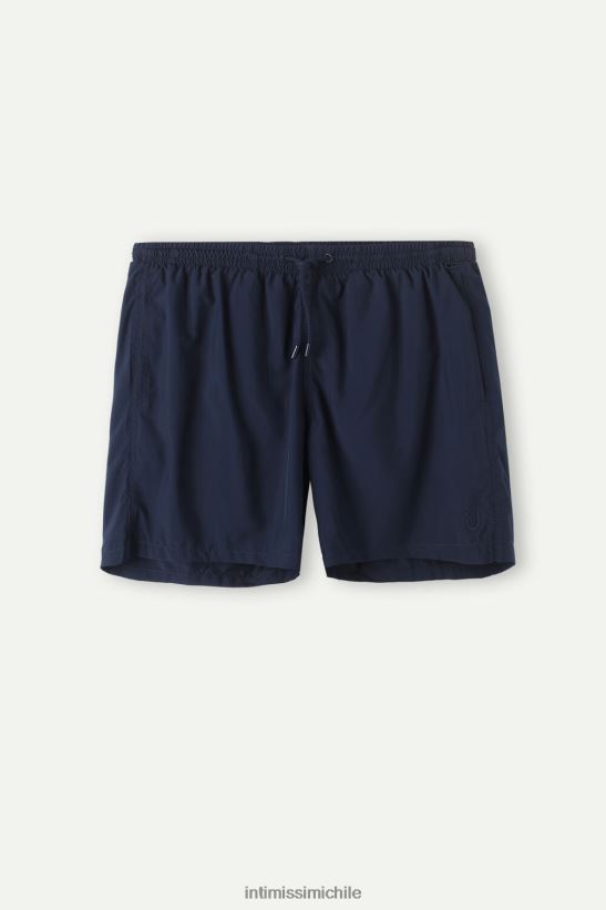 Intimissimi shorts de baño de color liso hombres 1467-azul intenso vestir L4BXFJ447