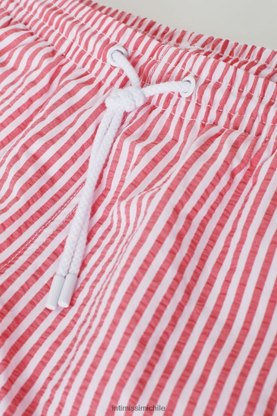 Intimissimi shorts de baño de sirsaca a rayas hombres 939i-blanco/rojo vestir L4BXFJ448