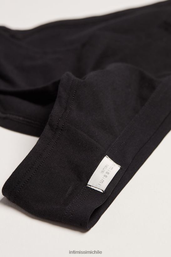 Intimissimi bragas de algodón natural mujer 019-negro ropa interior L4BXFJ1197