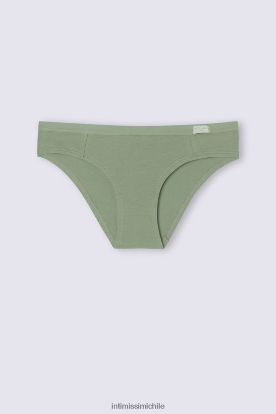 Intimissimi bragas de algodón natural mujer 344j-salvia verde ropa interior L4BXFJ870