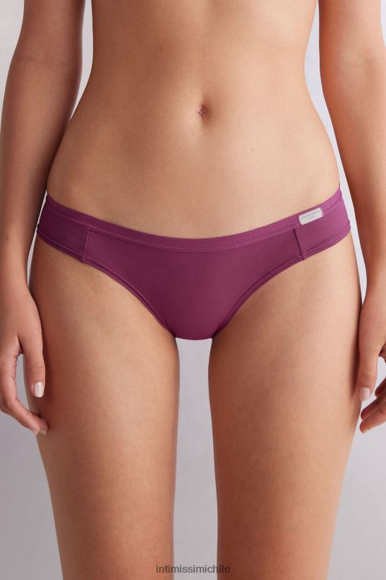 Intimissimi bragas de algodón natural mujer 345j-vino morado ropa interior L4BXFJ866