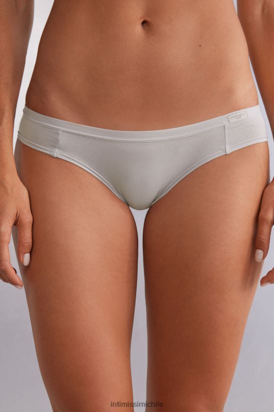 Intimissimi bragas de algodón natural mujer 347j-gris hielo ropa interior L4BXFJ858